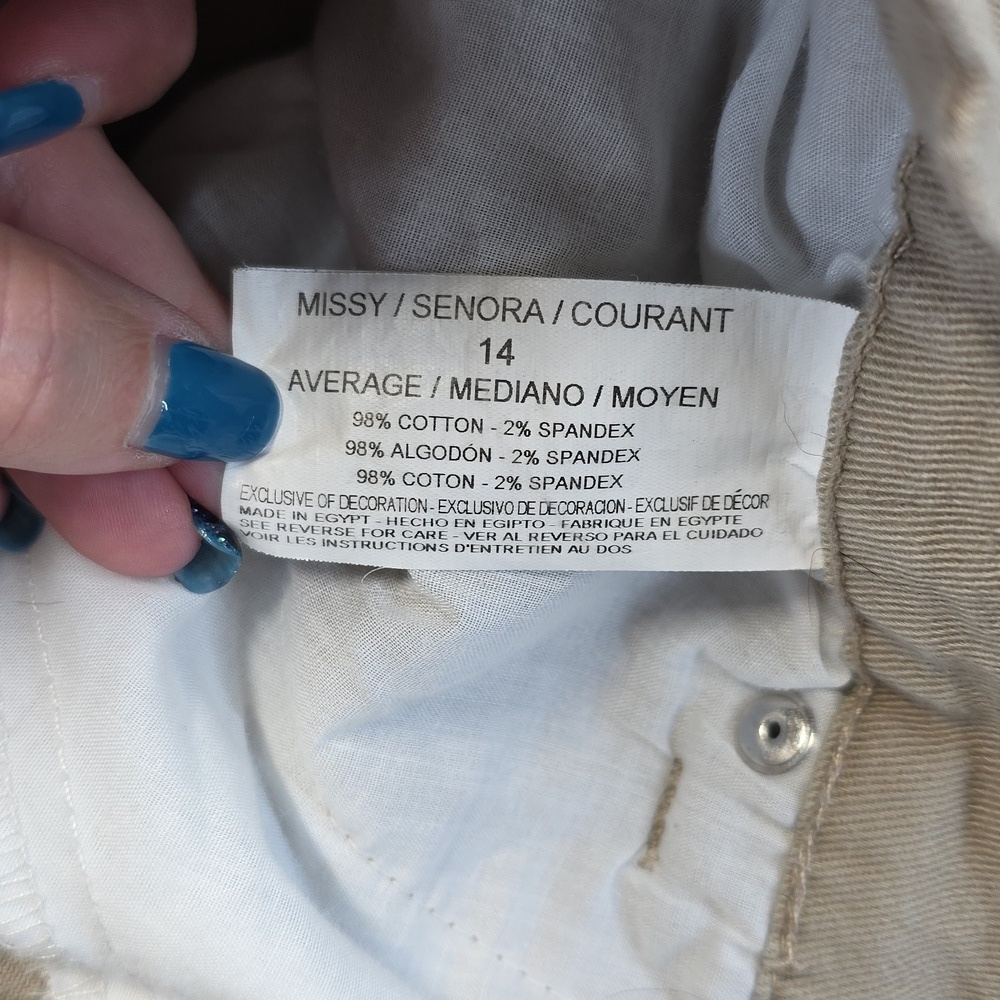 Gloria Vanderbilt Amanda Khaki Pants - Picture 8 of 9